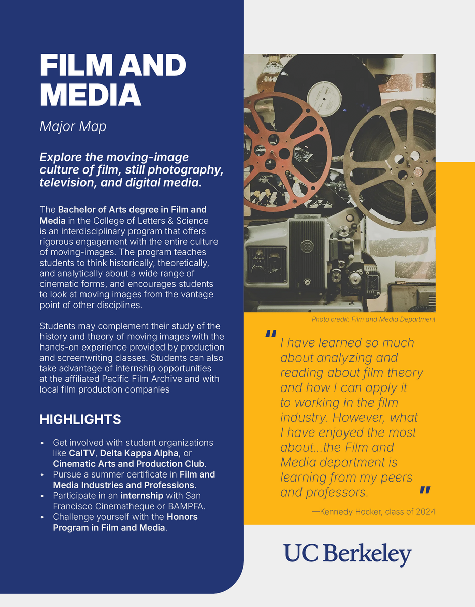 Link to download the Film and Media major map print version