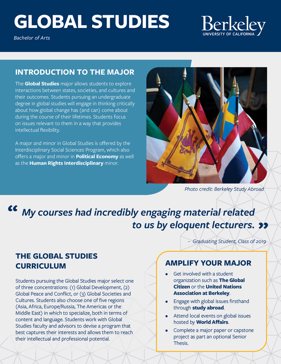 Link to download the Global Studies major map print version