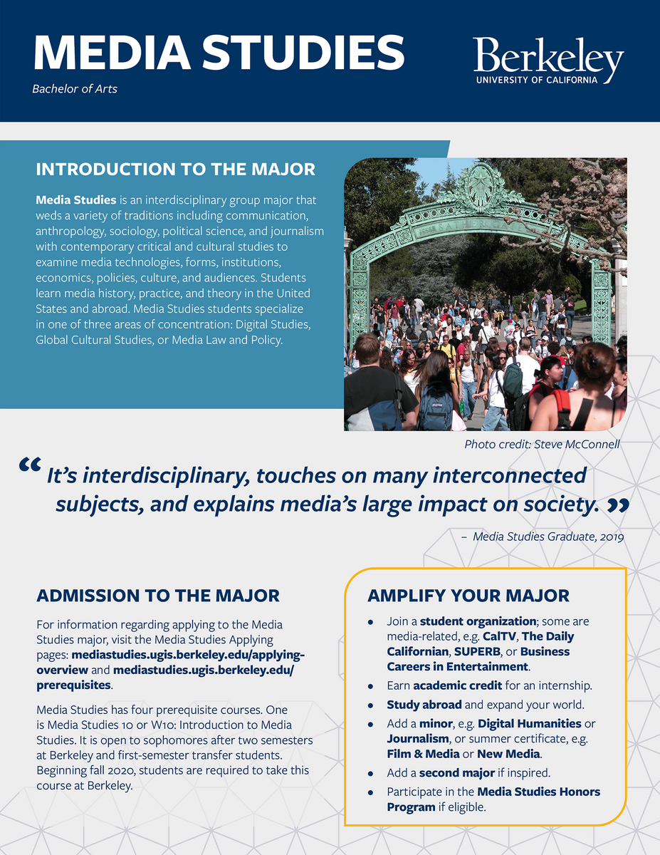 Link to download the Media Studies major map print version