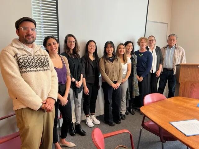 Student winners, judges, and mentors at the 3/17 luncheon